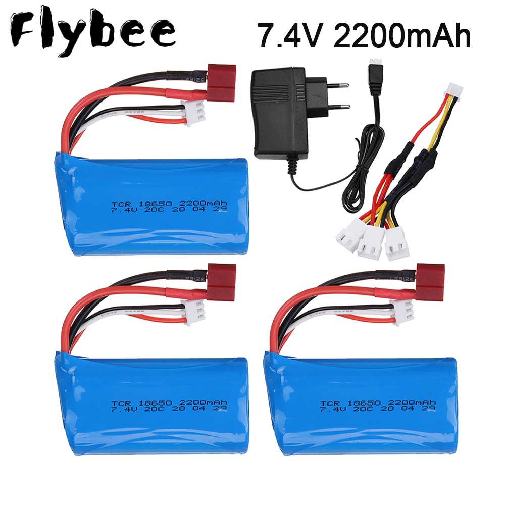 Rc Hobby Vehicles - Batería Lipo de 7,4 V, 2200mAh,