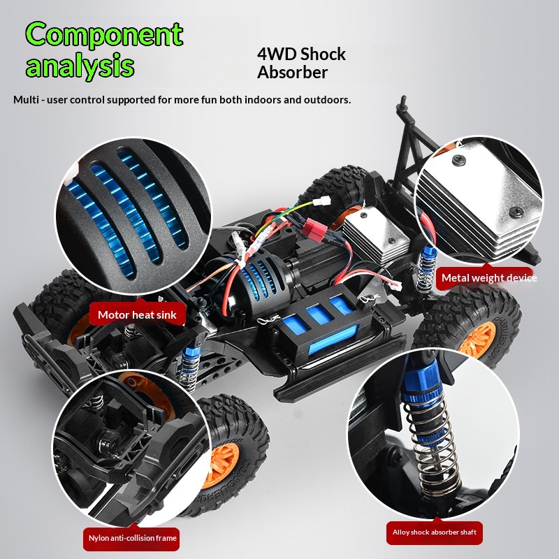 Huangbo Rc 1:10 Coche Telediri - Rc Hobby Monster Truck reseña y precio