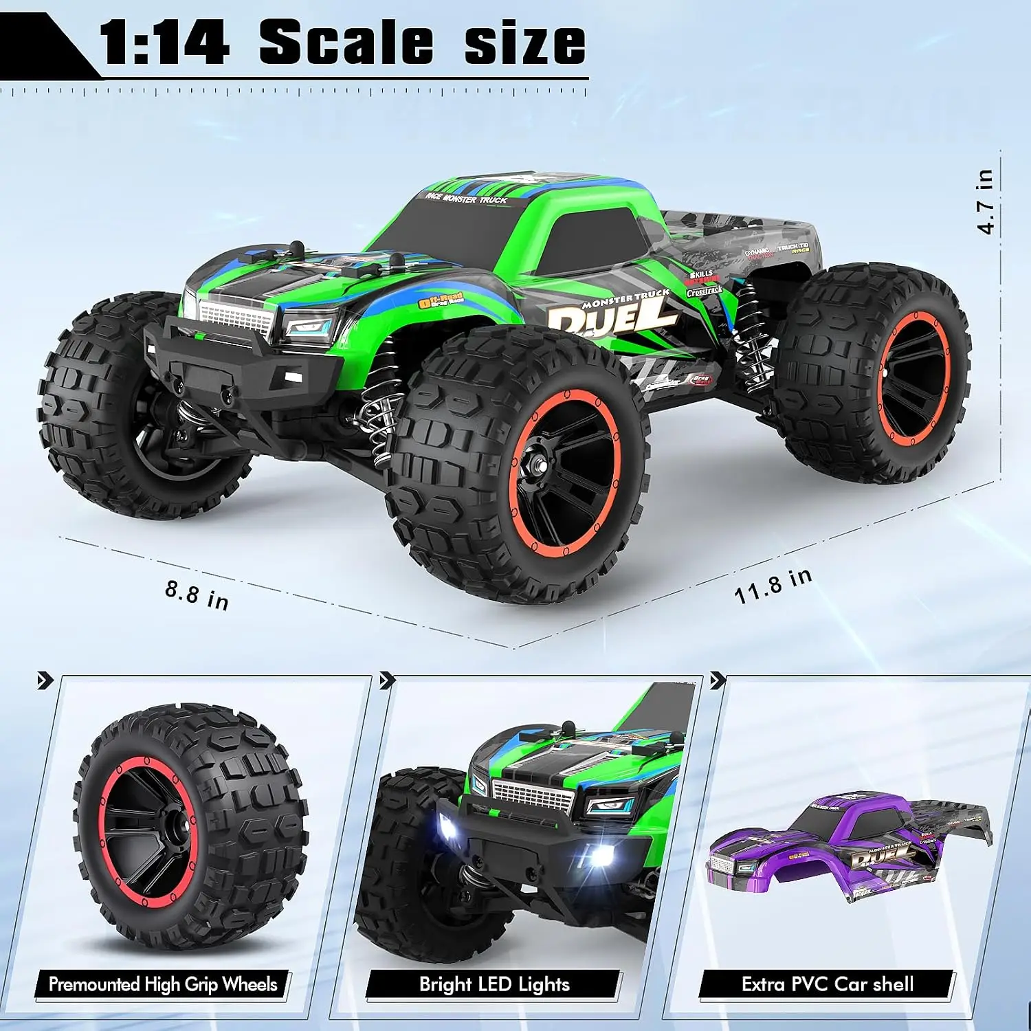 Camiones RC 1:14, Coche de Con - Rc Hobby Monster Truck reseña y precio
